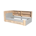 **Cama Multifuncional com Gavetas e Prateleiras**
