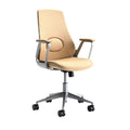 **Cadeira de Escritório Ajustável com Rodas e Design Ergonométrico**
